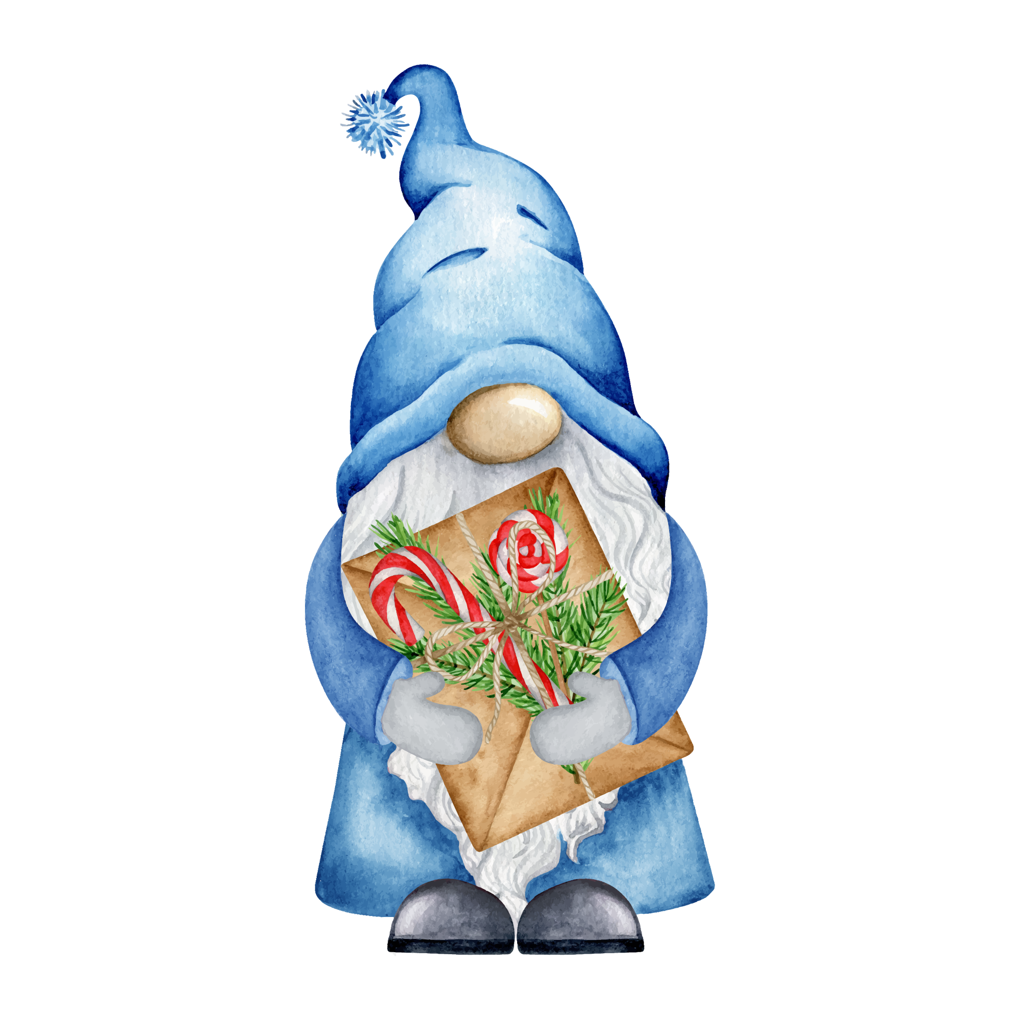 Gnome 32 — Gnome watercolour SVG cut file