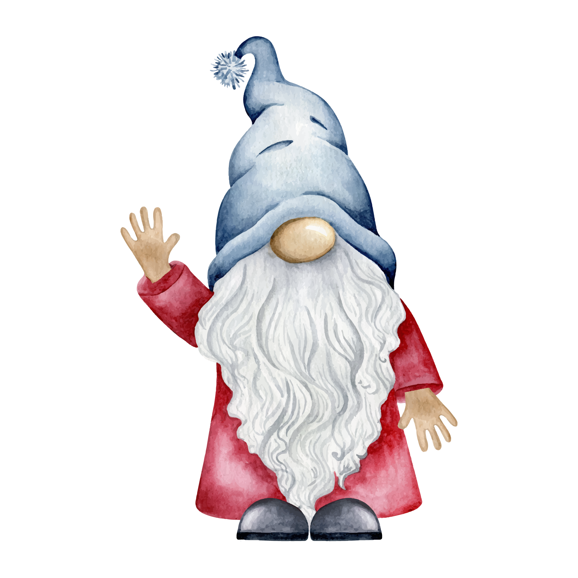 Gnome 33 — Gnome watercolour SVG cut file