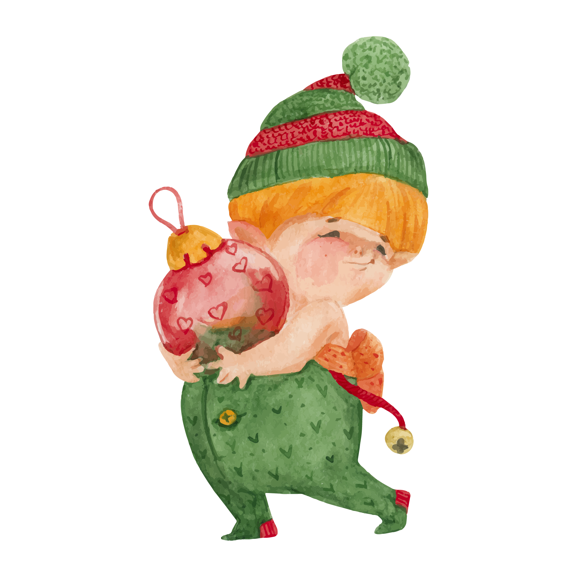 Gnome 36 — Gnome watercolour SVG cut file