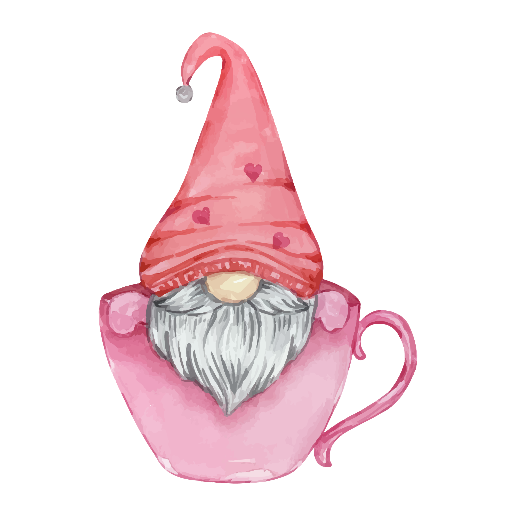 Gnome 37 — Gnome watercolour SVG cut file