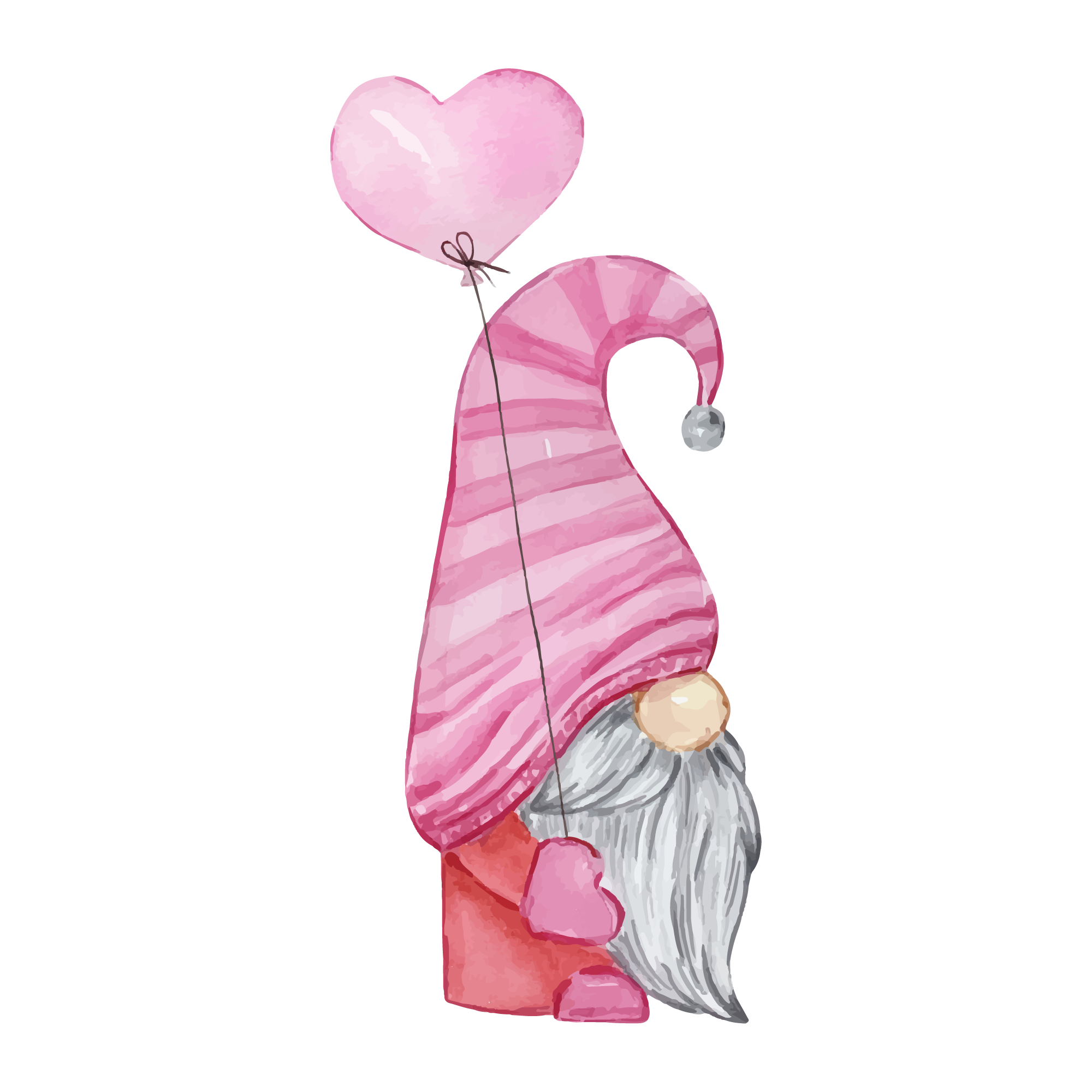 Gnome 38 — Gnome watercolour SVG cut file