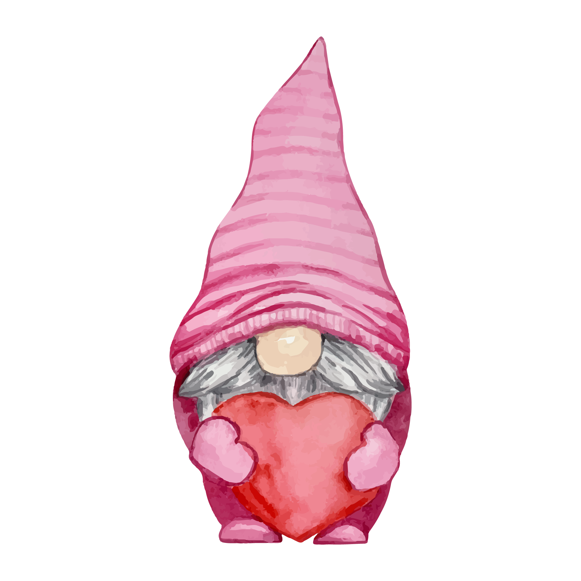 Gnome 40 — Gnome watercolour SVG cut file