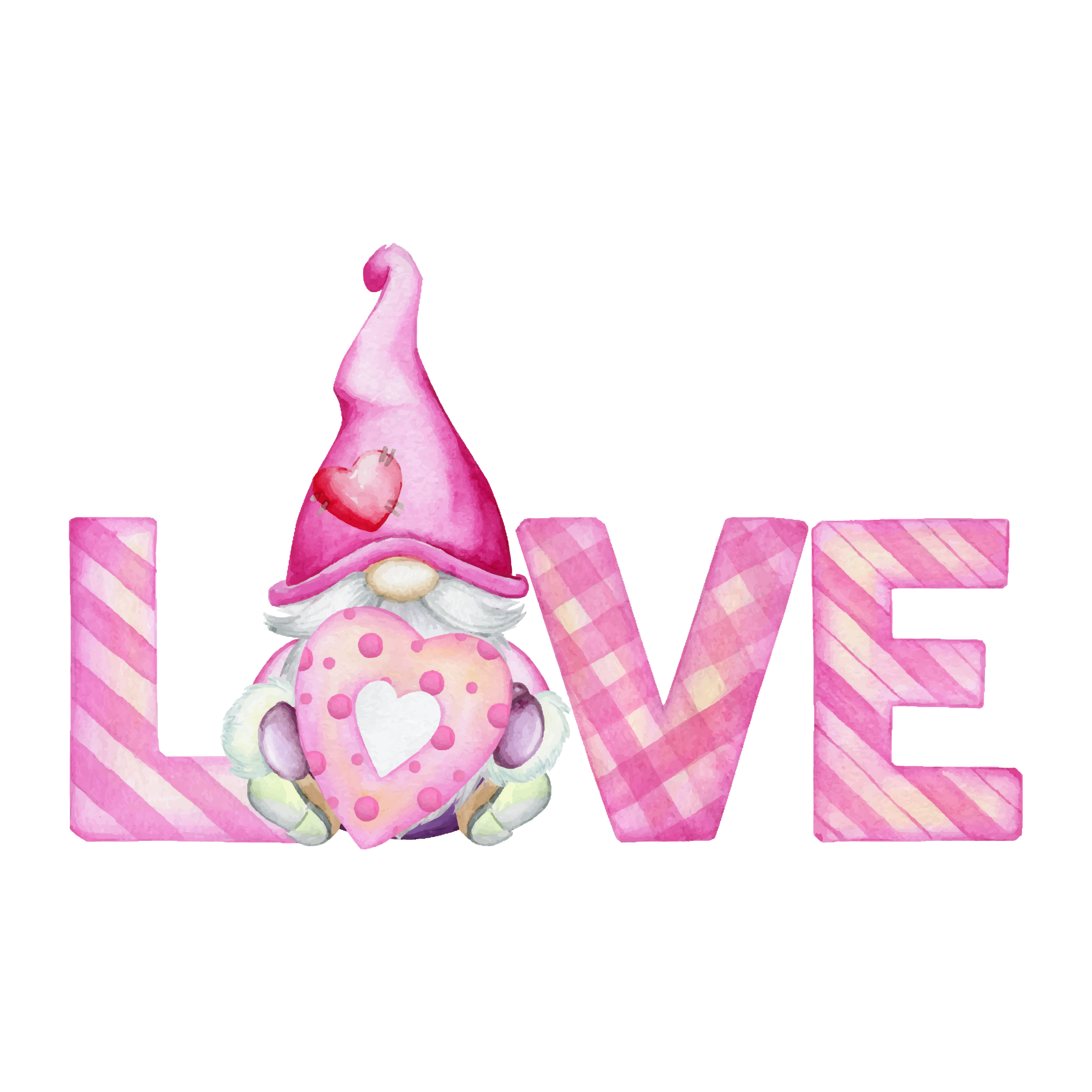 Gnome 41 — Gnome watercolour SVG cut file