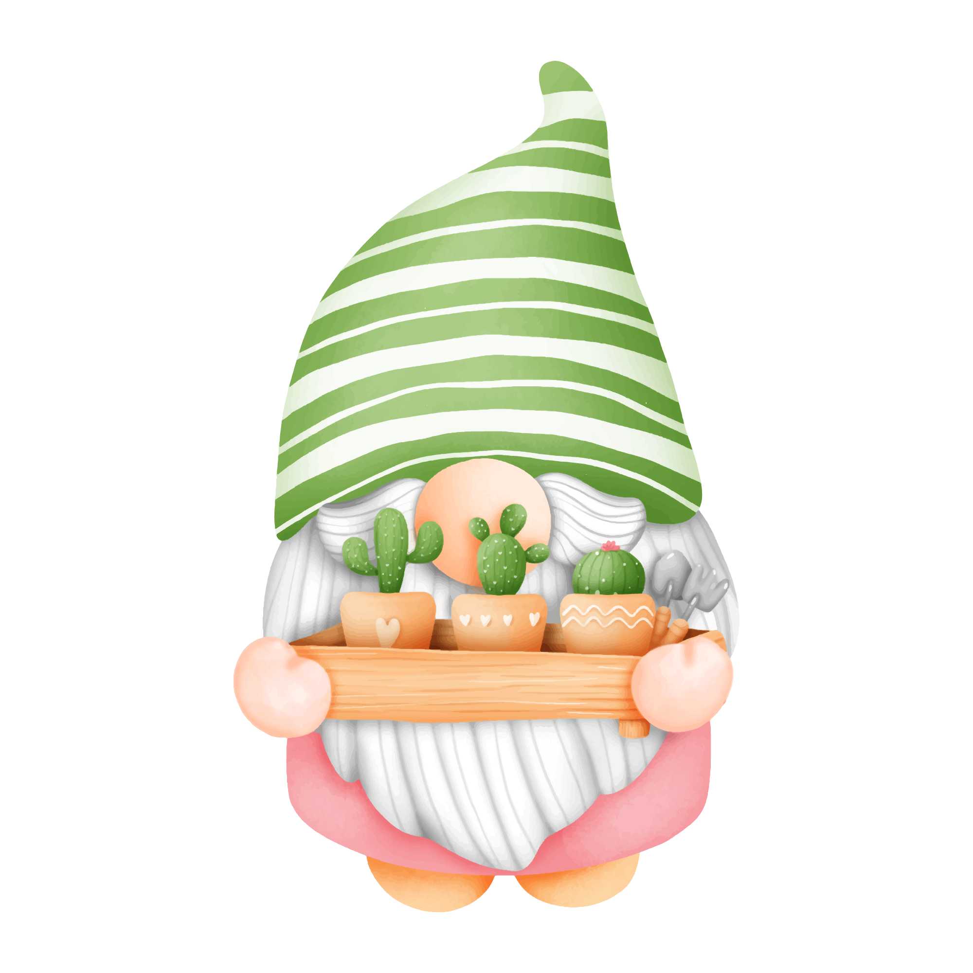Gnome 42 — Gnome watercolour SVG cut file