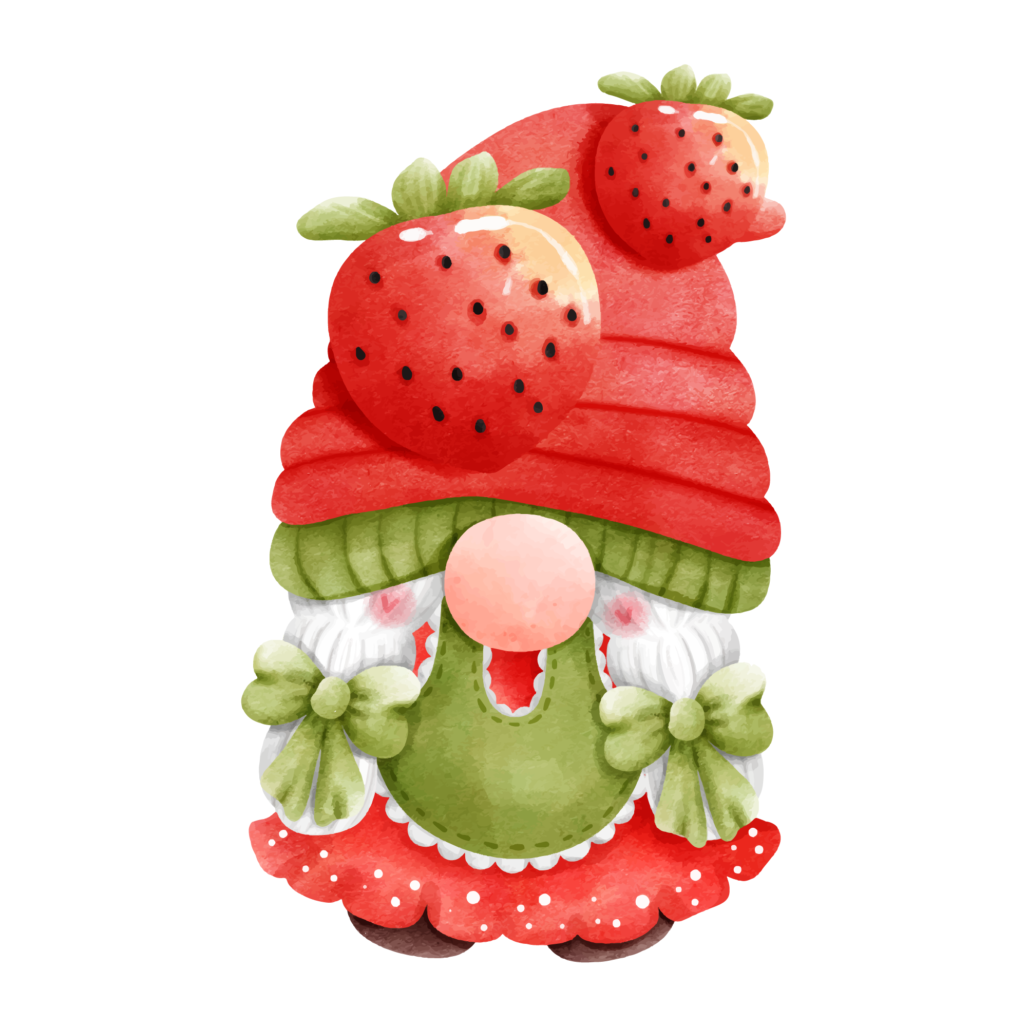 Gnome 44 — Gnome watercolour SVG cut file