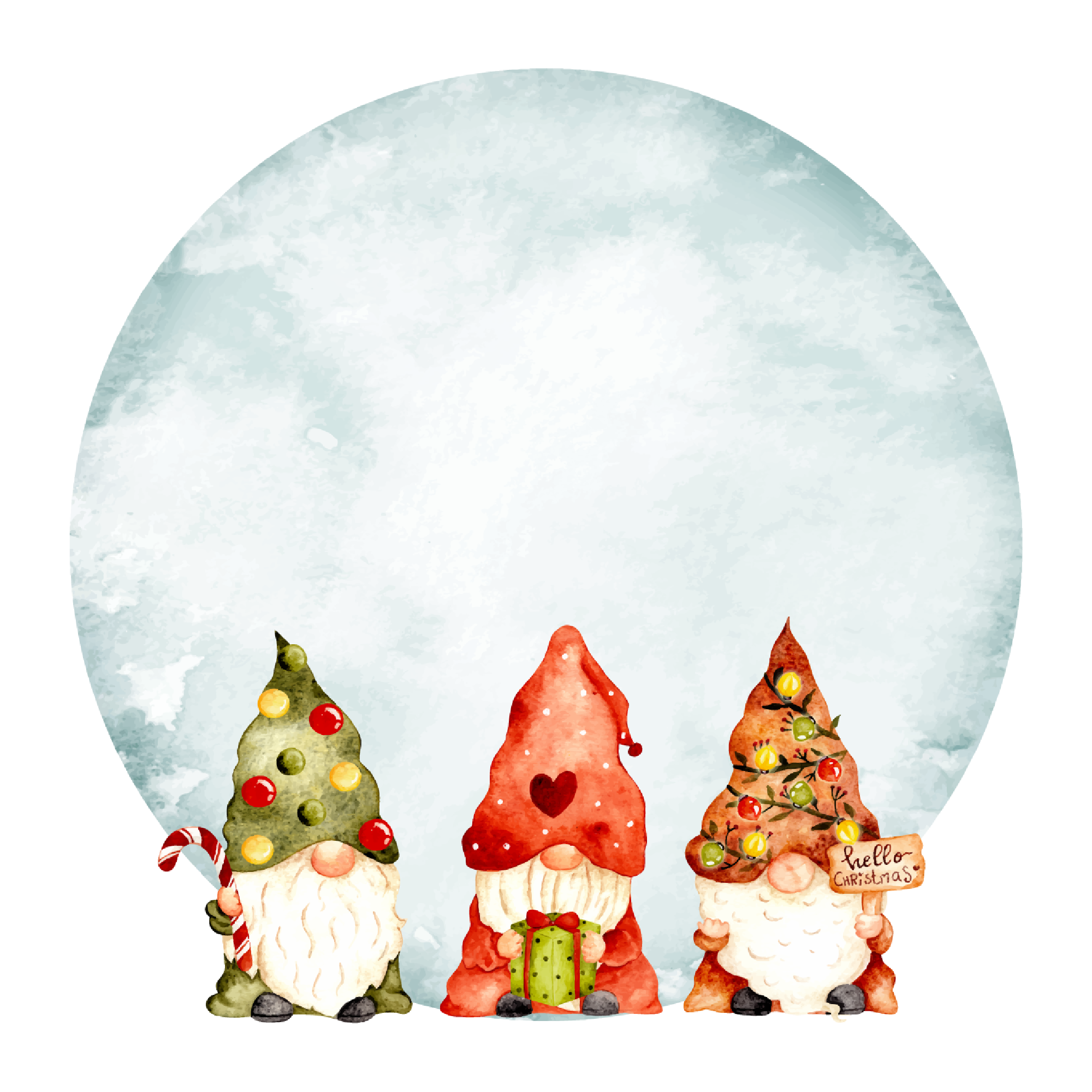 Gnome 47 — Gnome watercolour SVG cut file