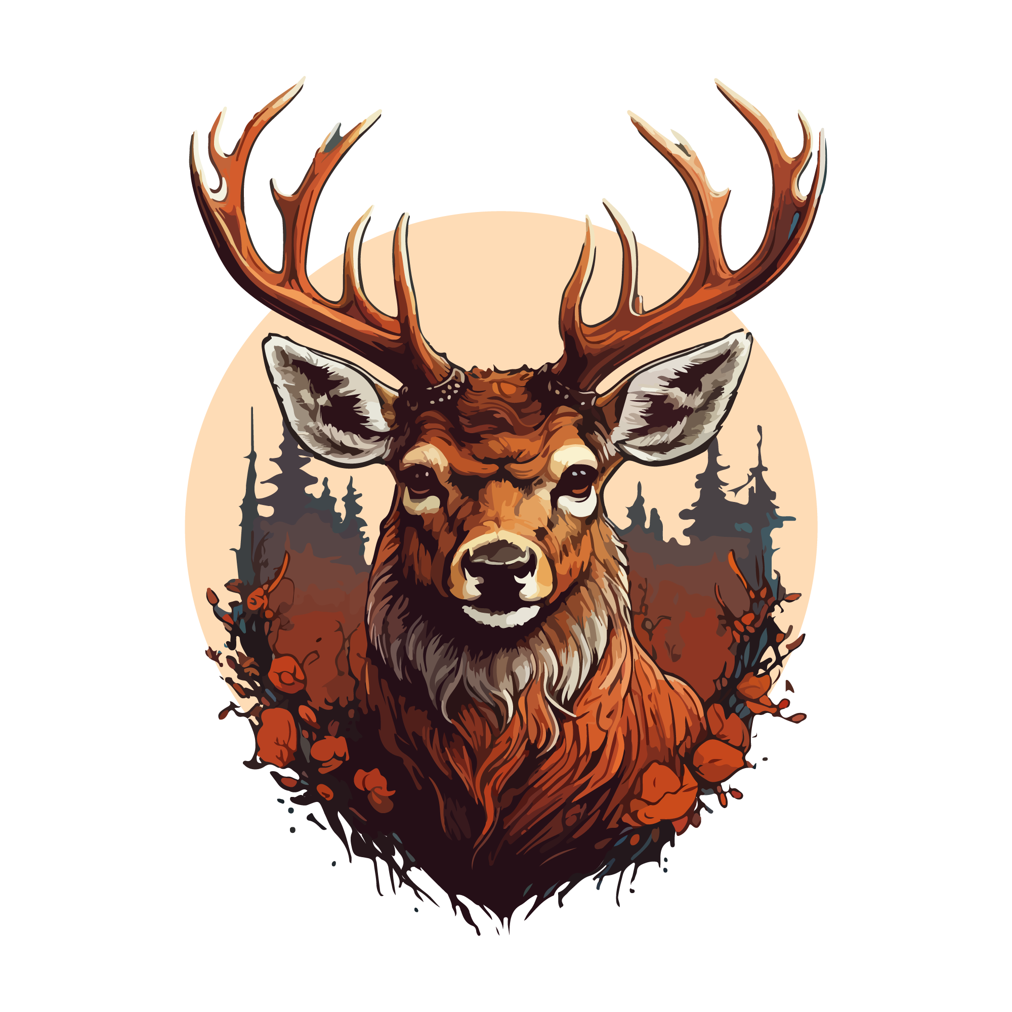 Hunting 02 — Hunting watercolour SVG cut file
