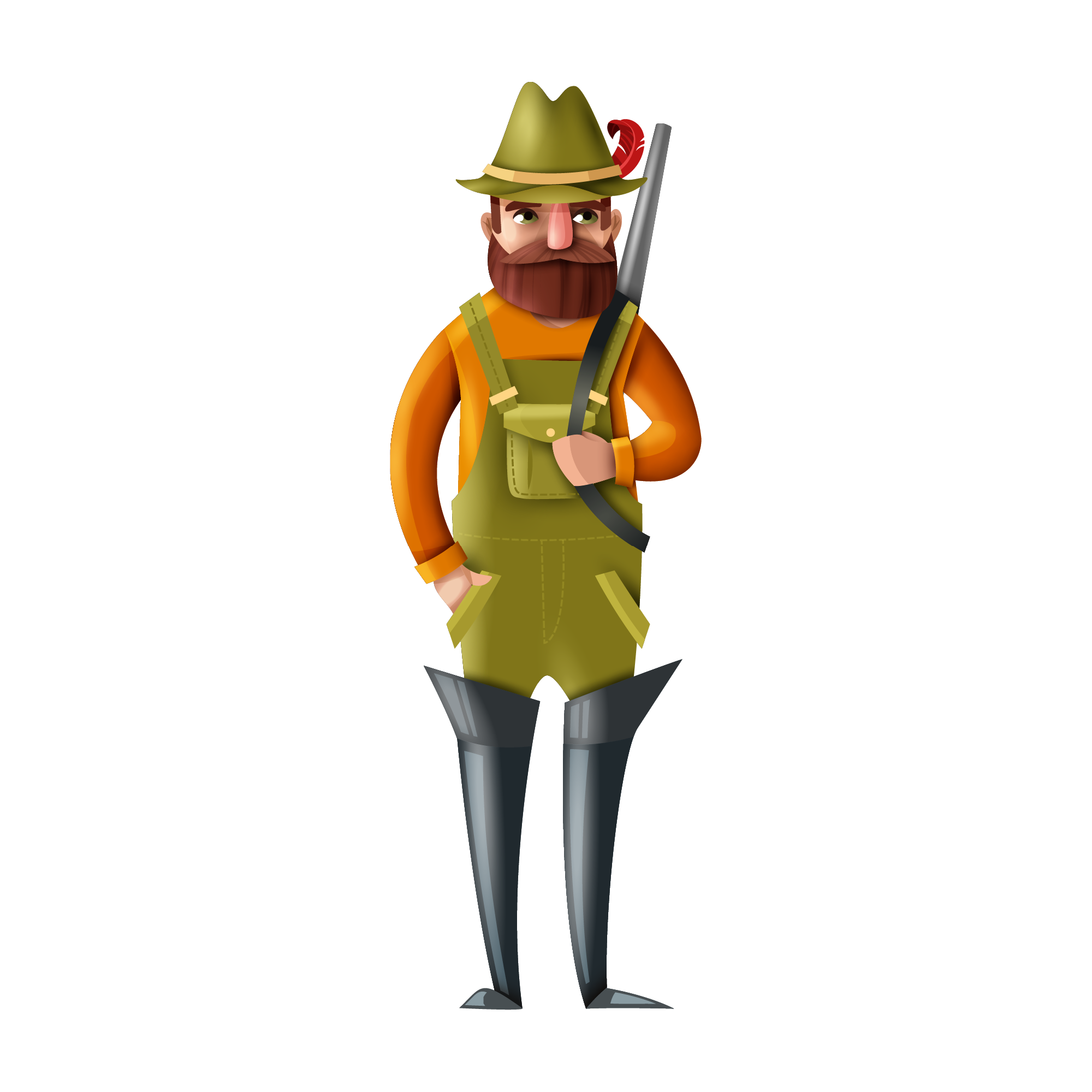 Hunting 18 — Hunting watercolour SVG cut file