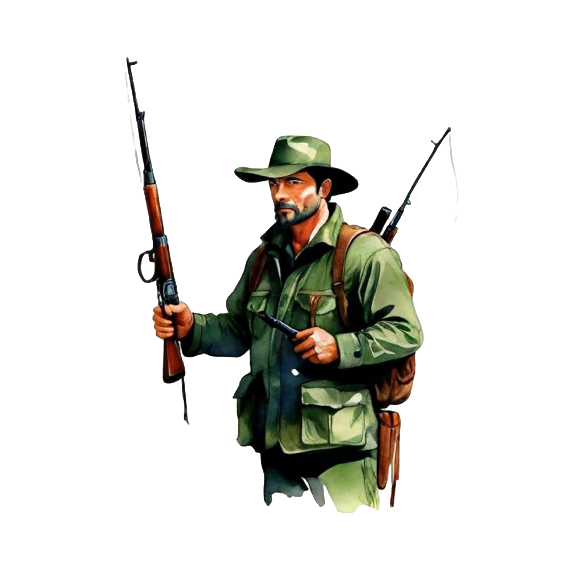 Hunting 47 — Hunting watercolour SVG cut file