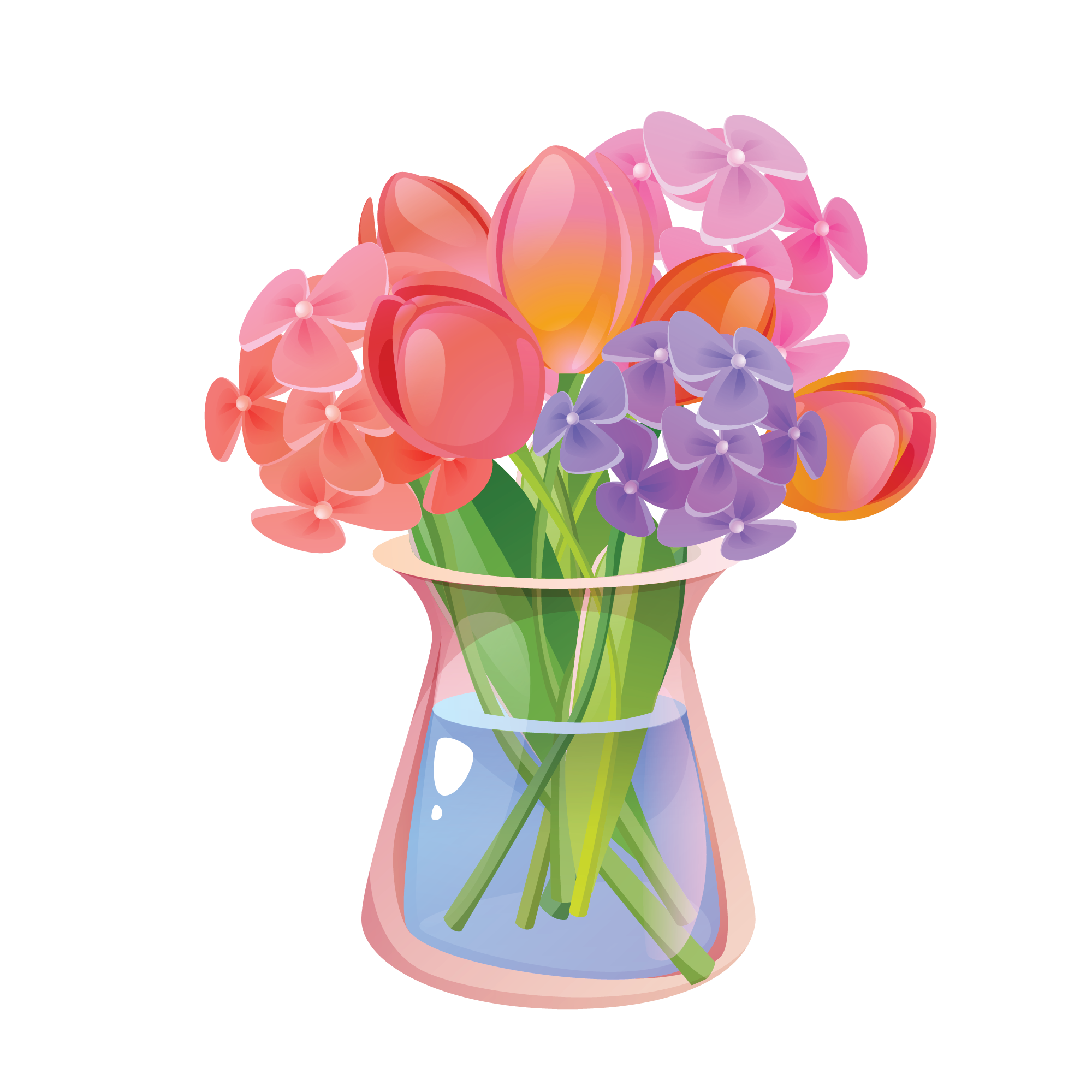 Jar Flower watercolour SVG designs — 25 cut files
