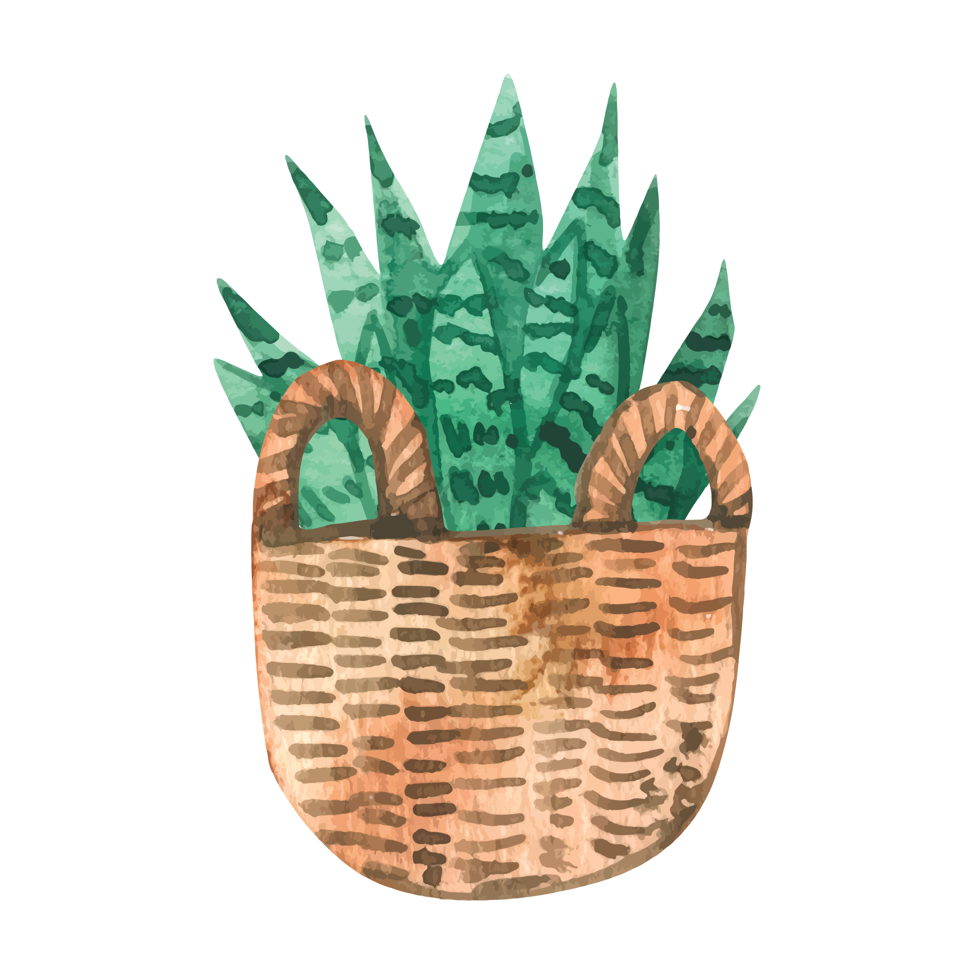 Jar Flower 19 — Jar Flower watercolour SVG cut file
