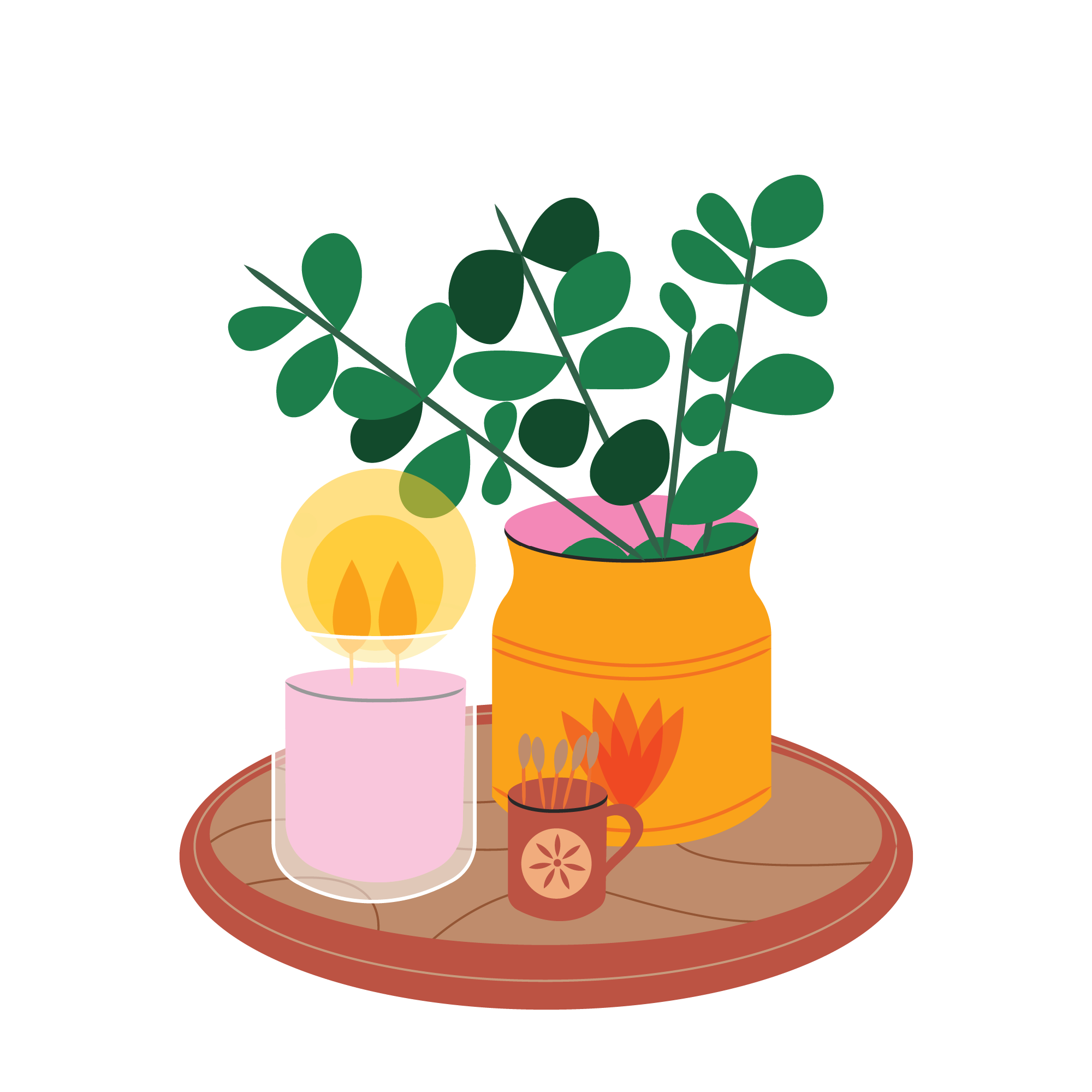 Jar Flower 20 — Jar Flower watercolour SVG cut file