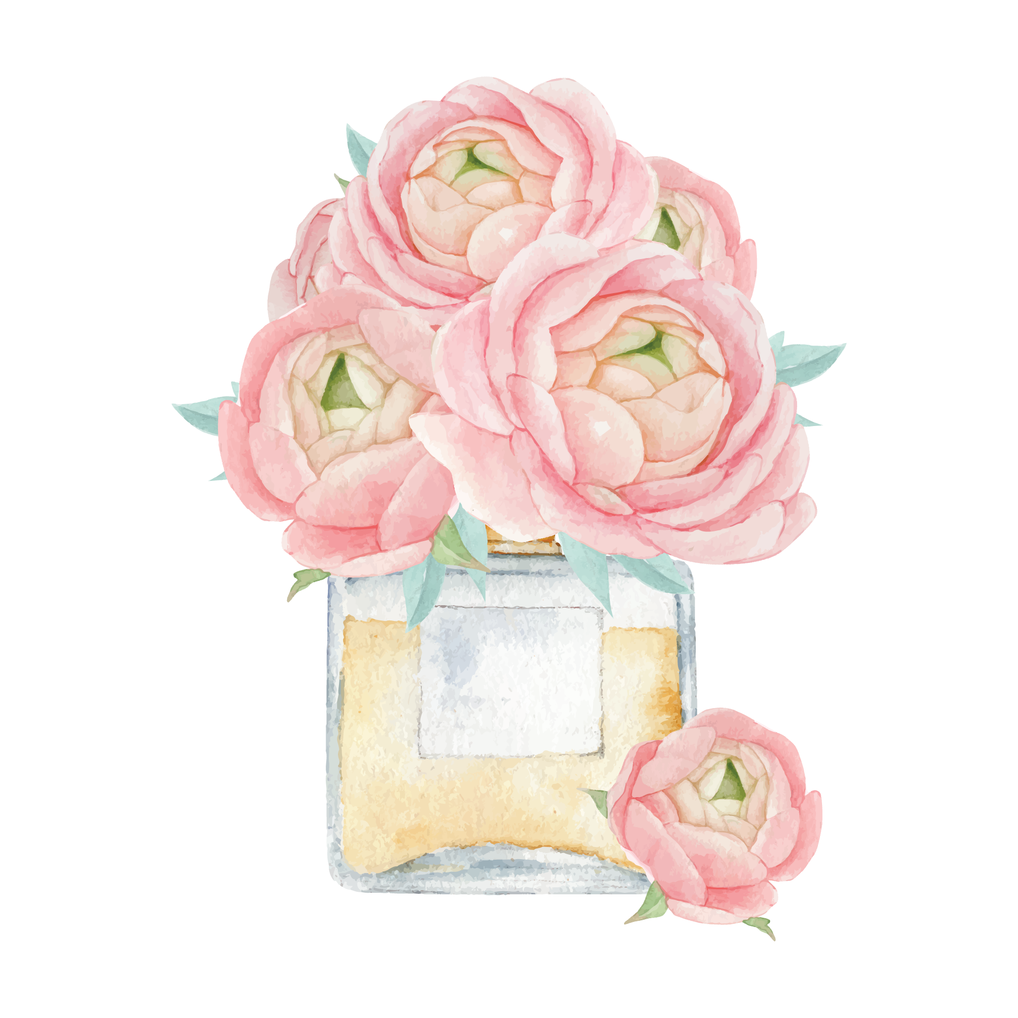 Jar Flower 03 — Jar Flower watercolour SVG cut file