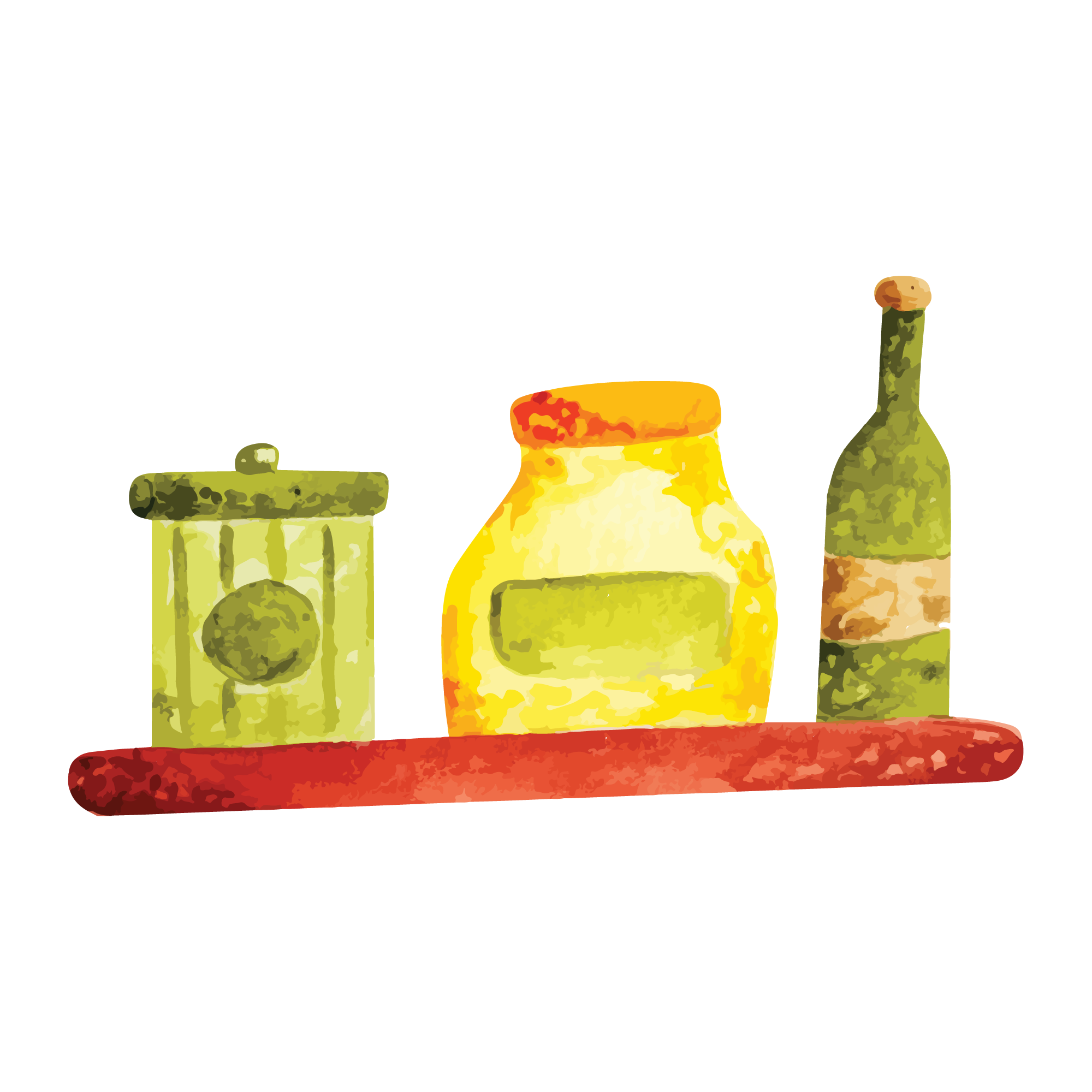 Kitchen 42 — Kitchen watercolour SVG cut file
