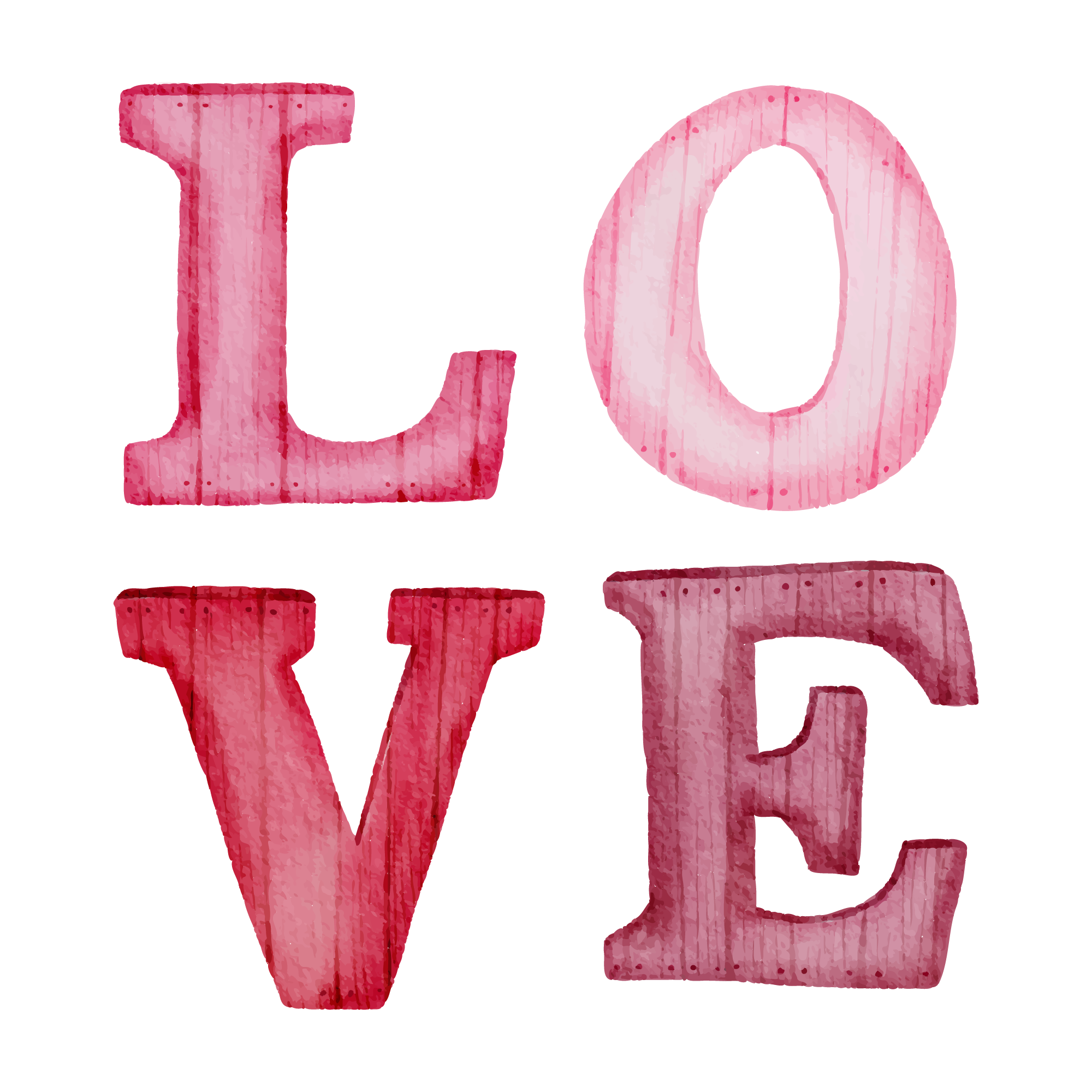 Love 36 — Love watercolour SVG cut file