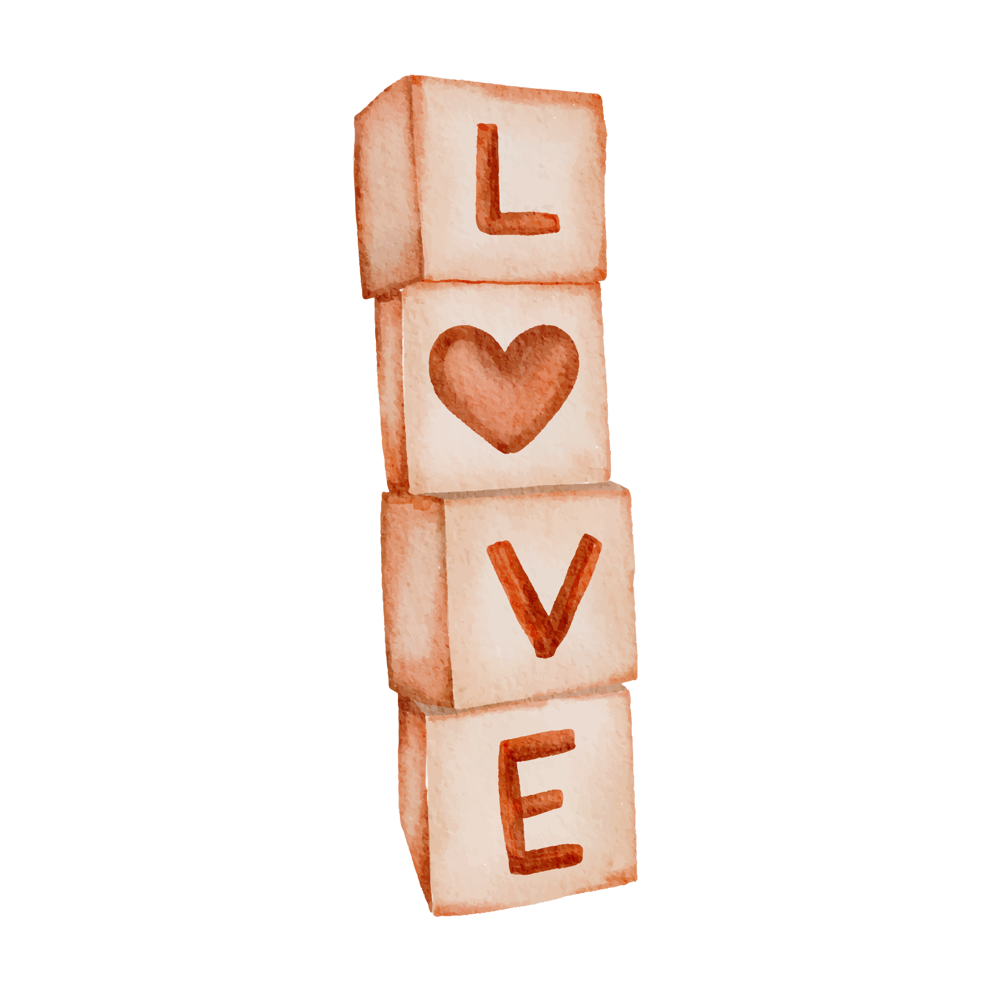 Love 43 — Love watercolour SVG cut file