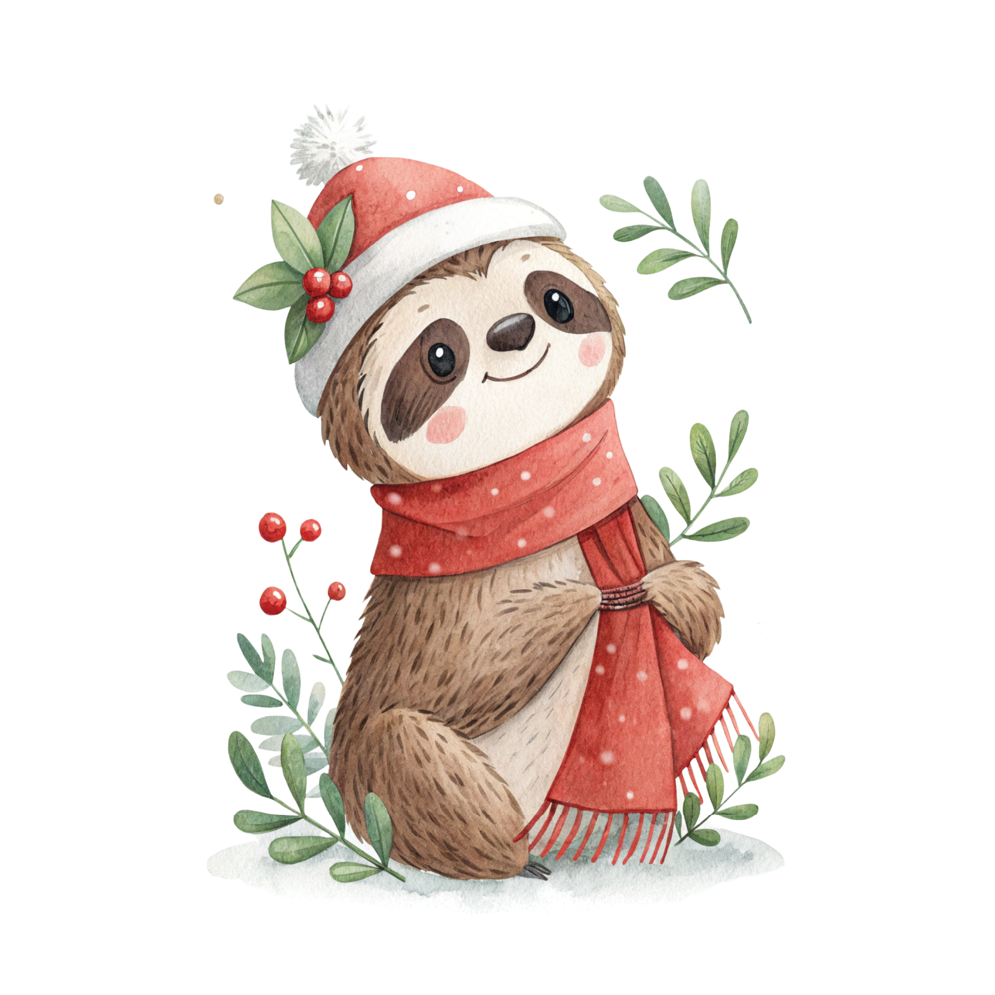 Sloth watercolour SVG designs — 25 cut files