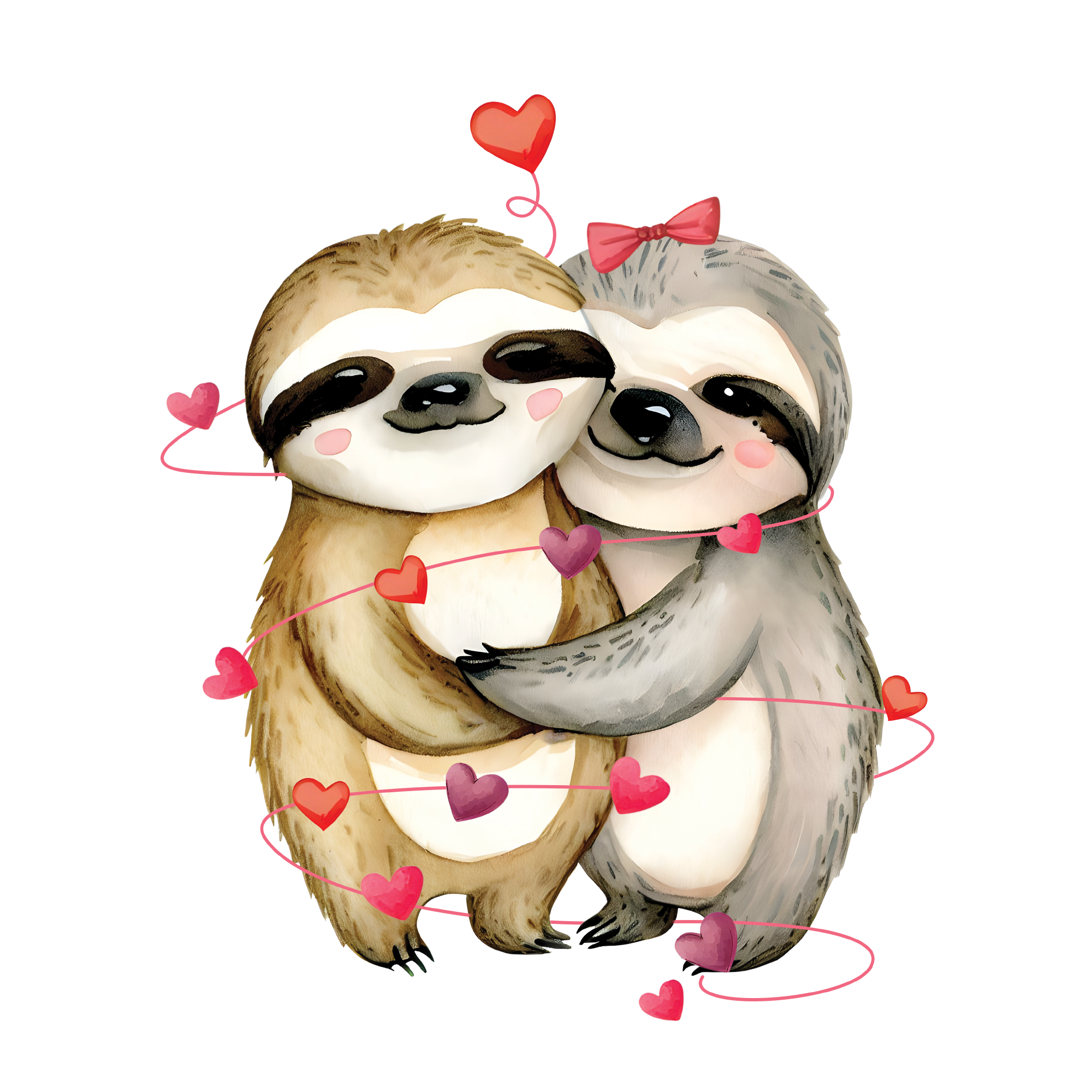 Sloth 03 — Sloth watercolour SVG cut file