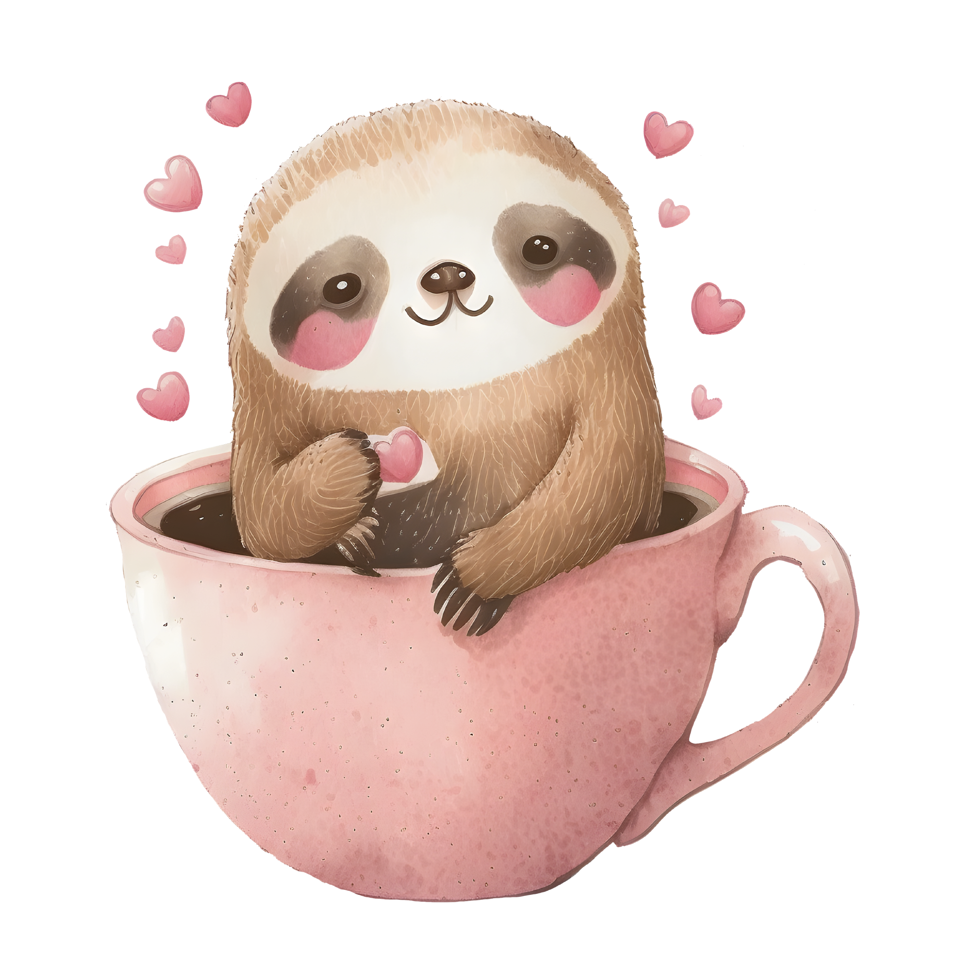 Sloth 23 — Sloth watercolour SVG cut file