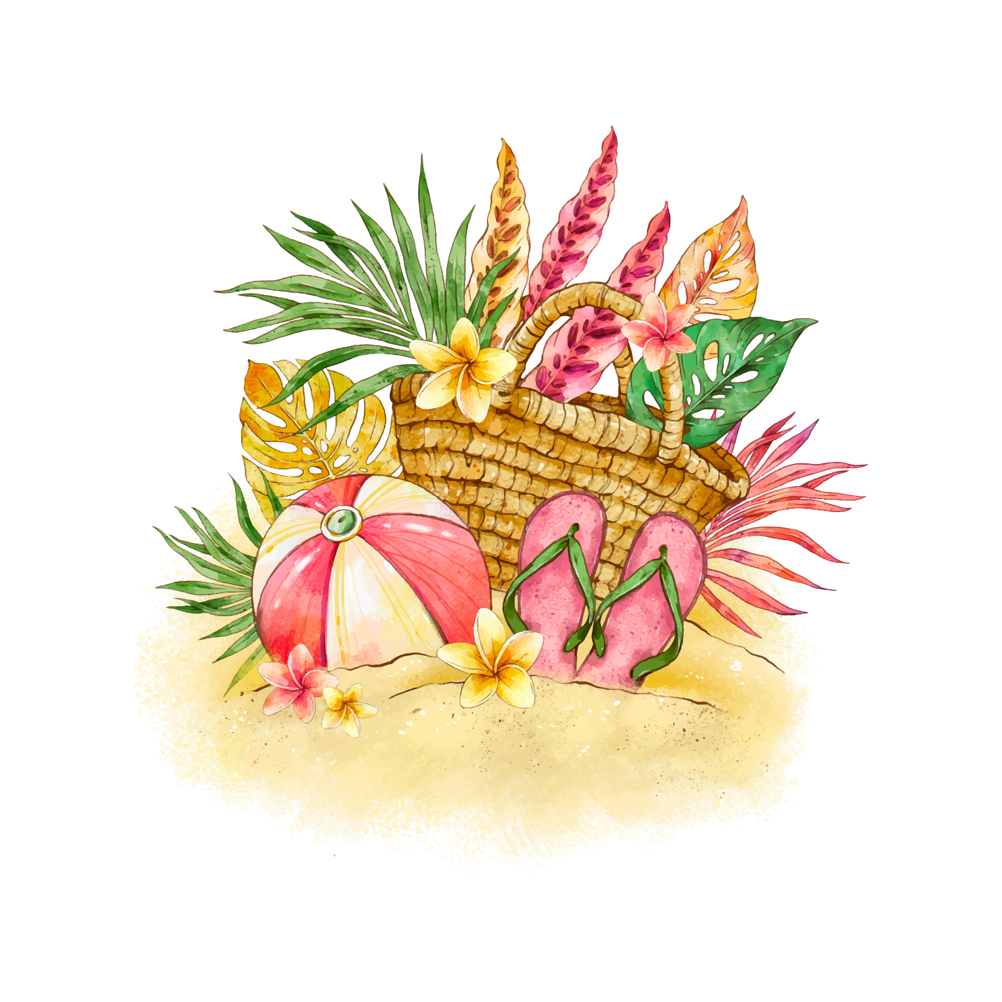 Summer 32 — Summer watercolour SVG cut file