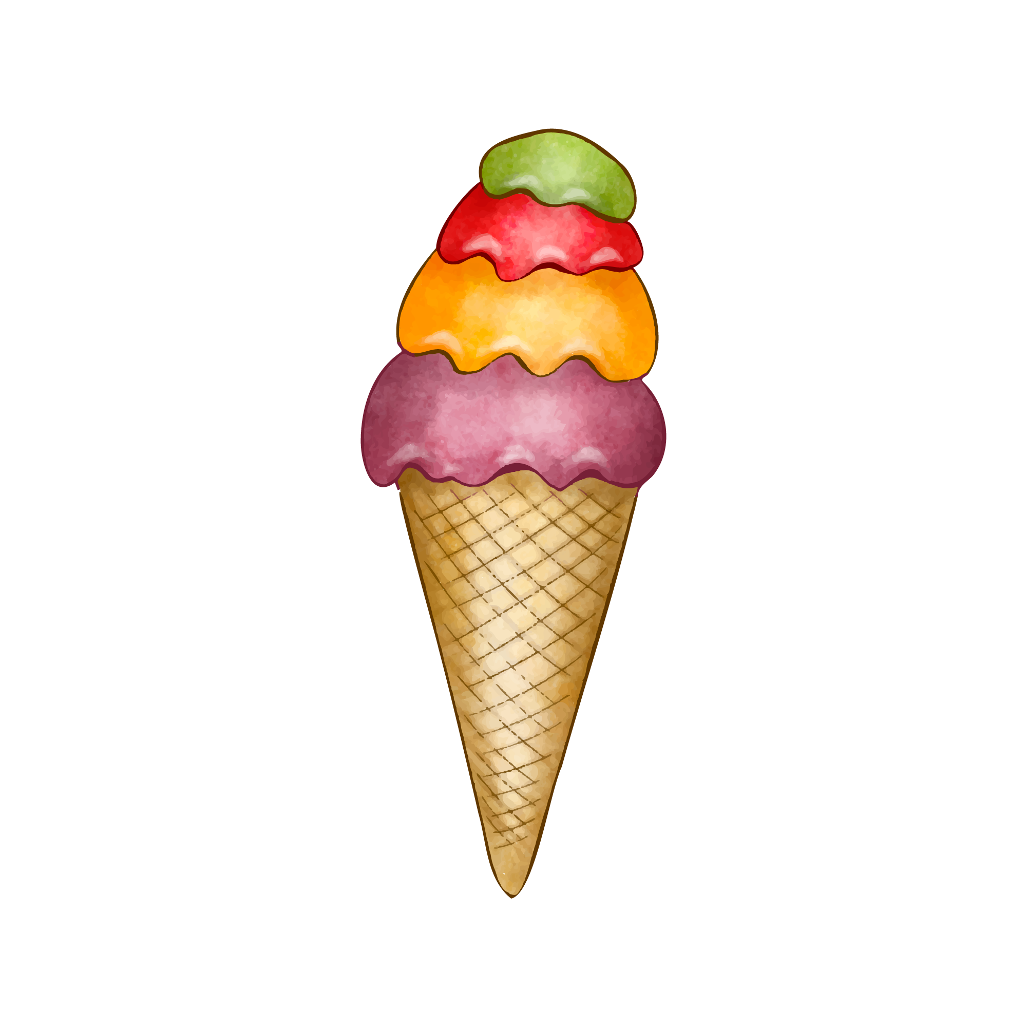 Summer 42 — Summer watercolour SVG cut file