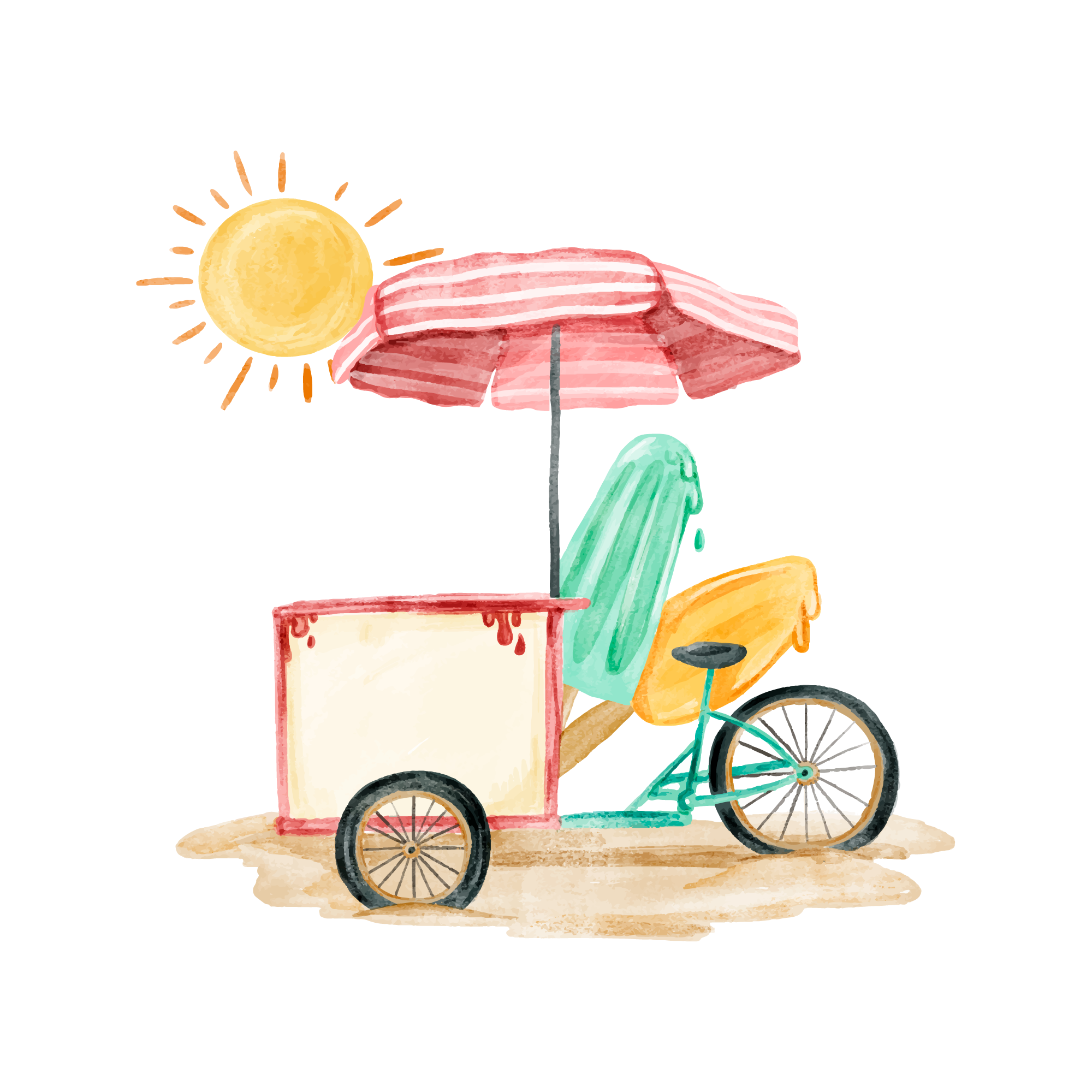 Summer 44 — Summer watercolour SVG cut file