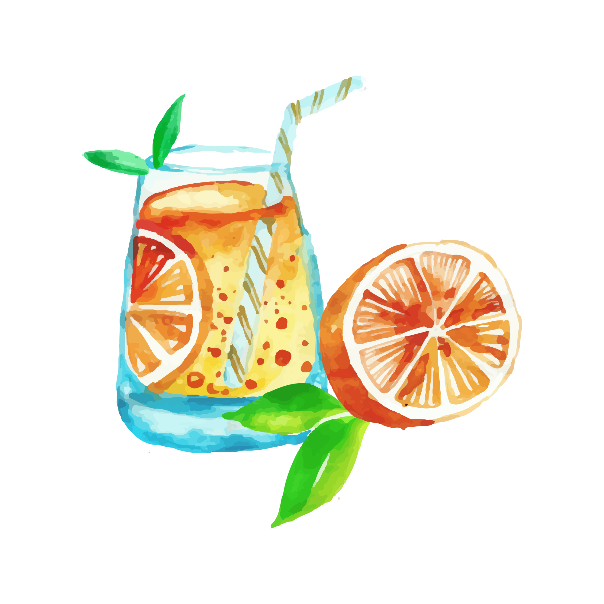 Summer 50 — Summer watercolour SVG cut file