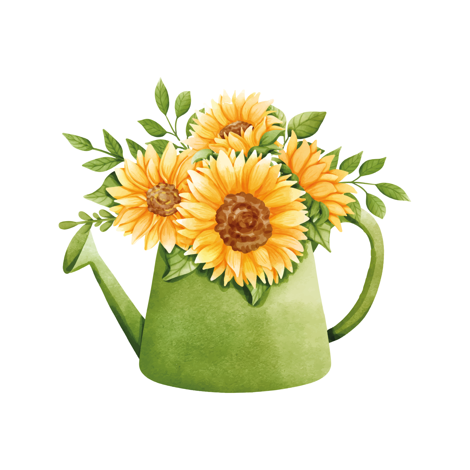 Sunflower 28 — Sunflower watercolour SVG cut file