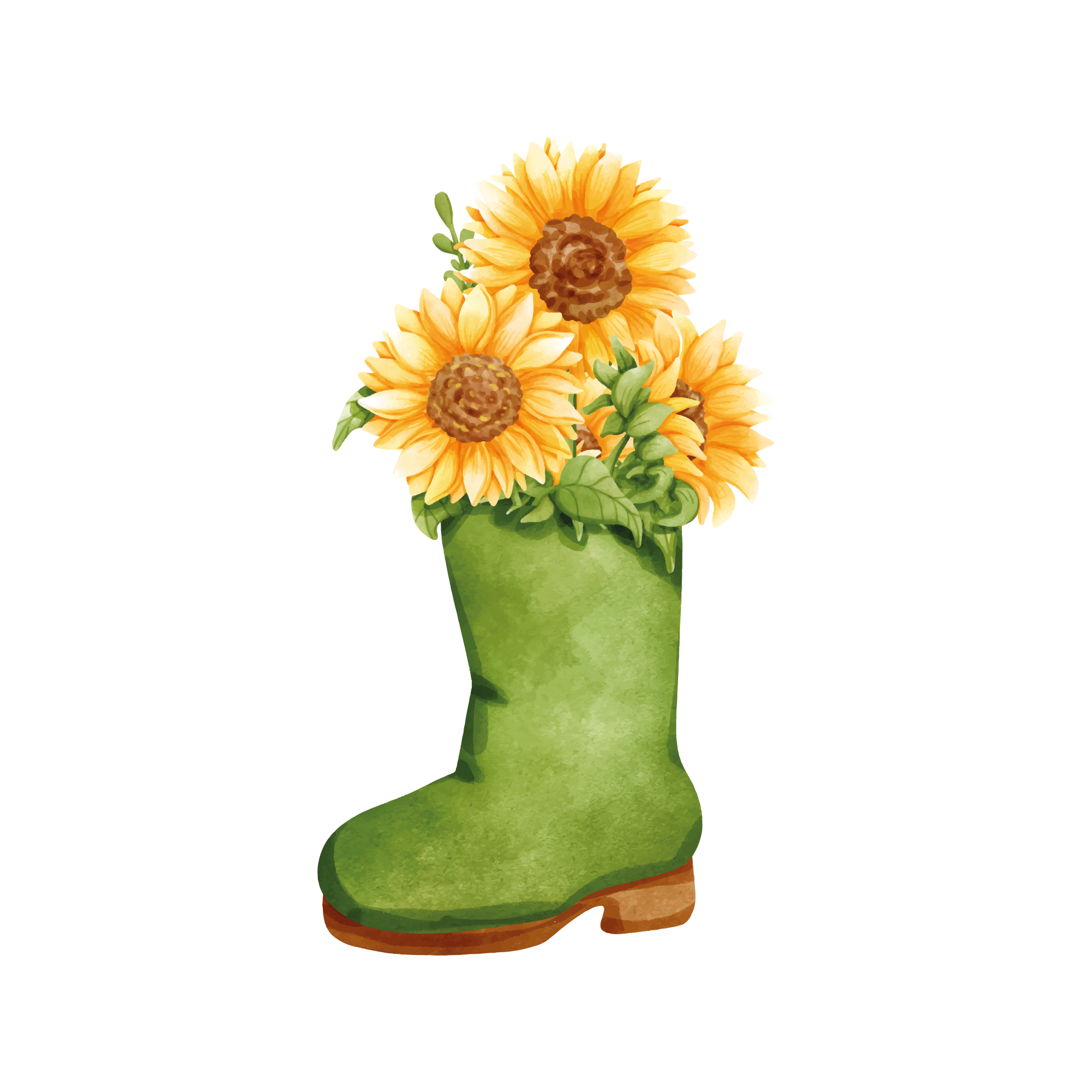 Sunflower 29 — Sunflower watercolour SVG cut file