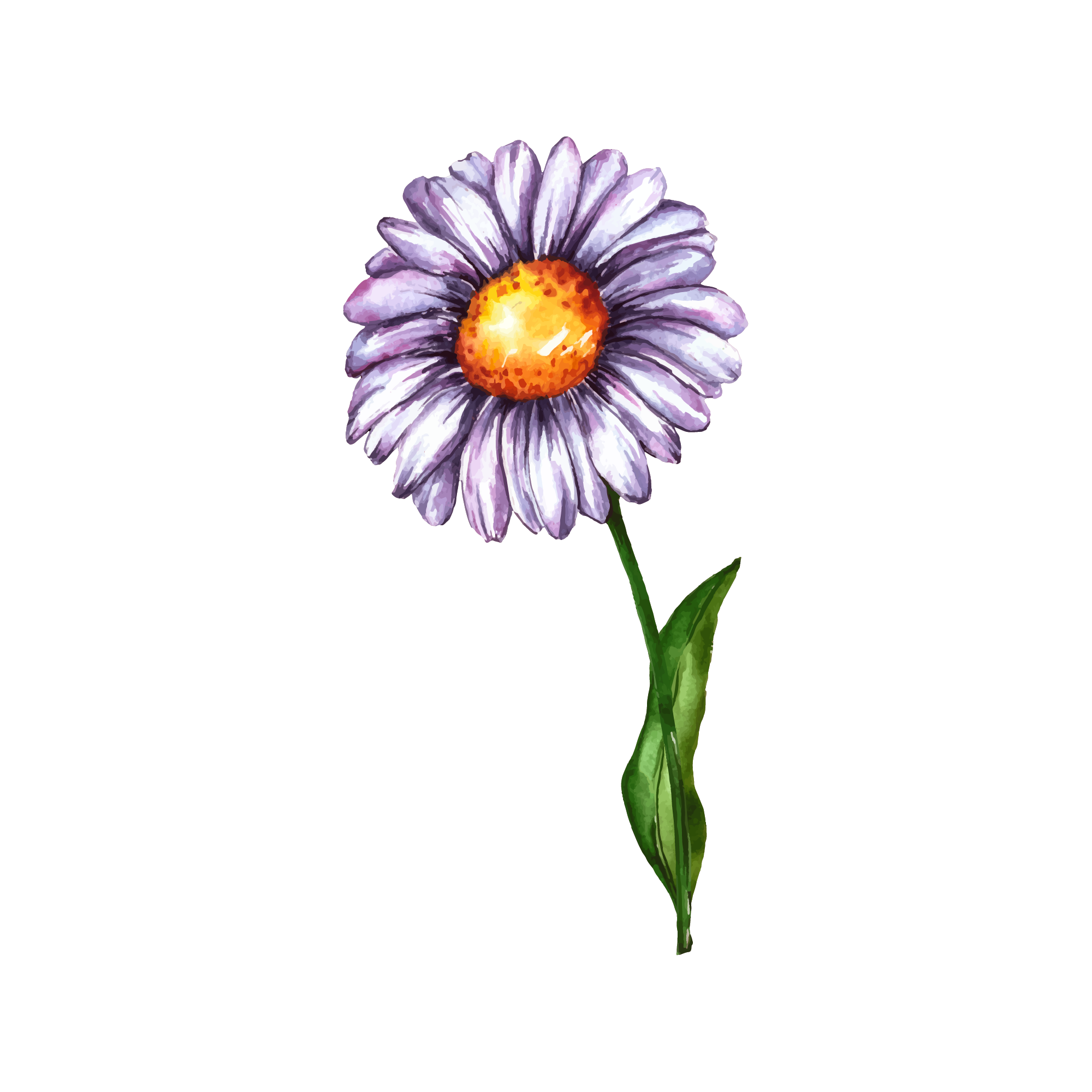 Sunflower 45 — Sunflower watercolour SVG cut file