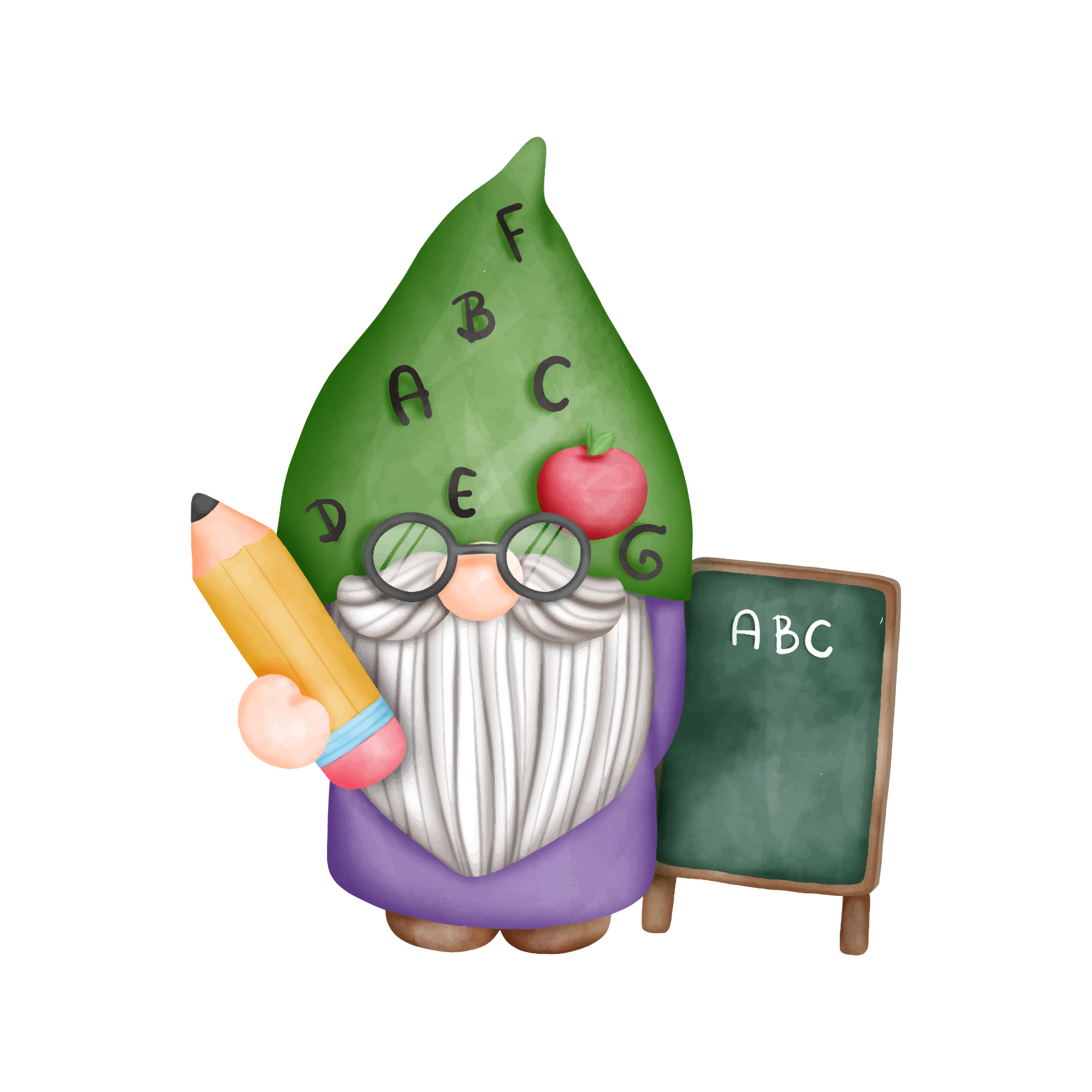 Teacher 49 — Teacher watercolour SVG cut file