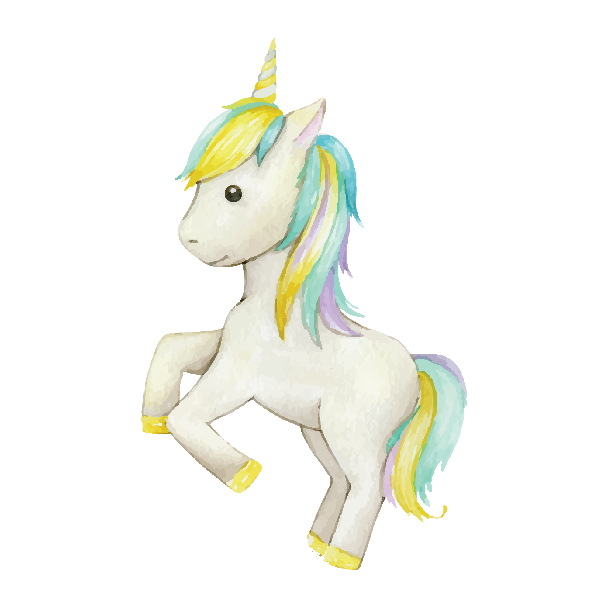 Unicorn 19 — Unicorn watercolour SVG cut file