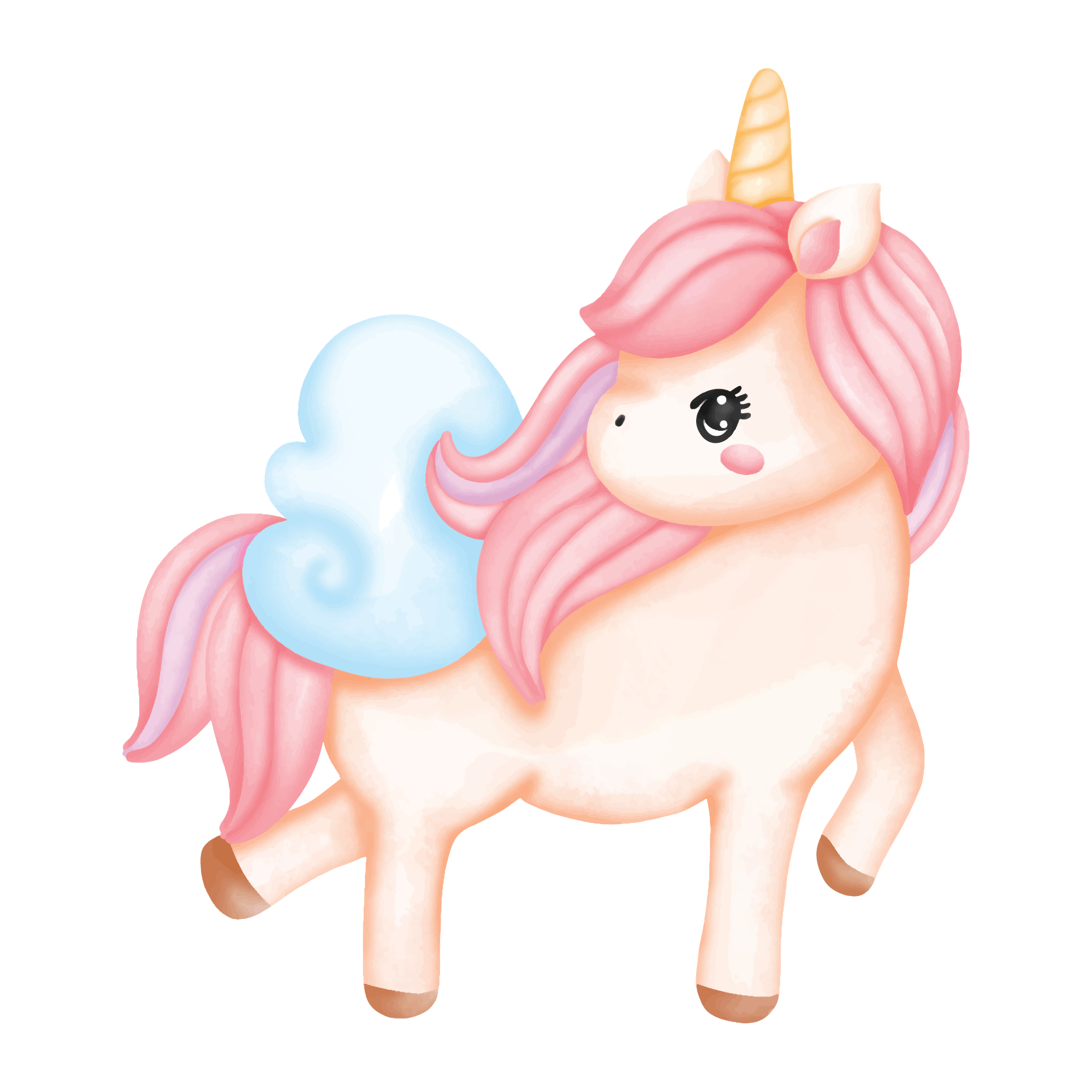 Unicorn 20 — Unicorn watercolour SVG cut file