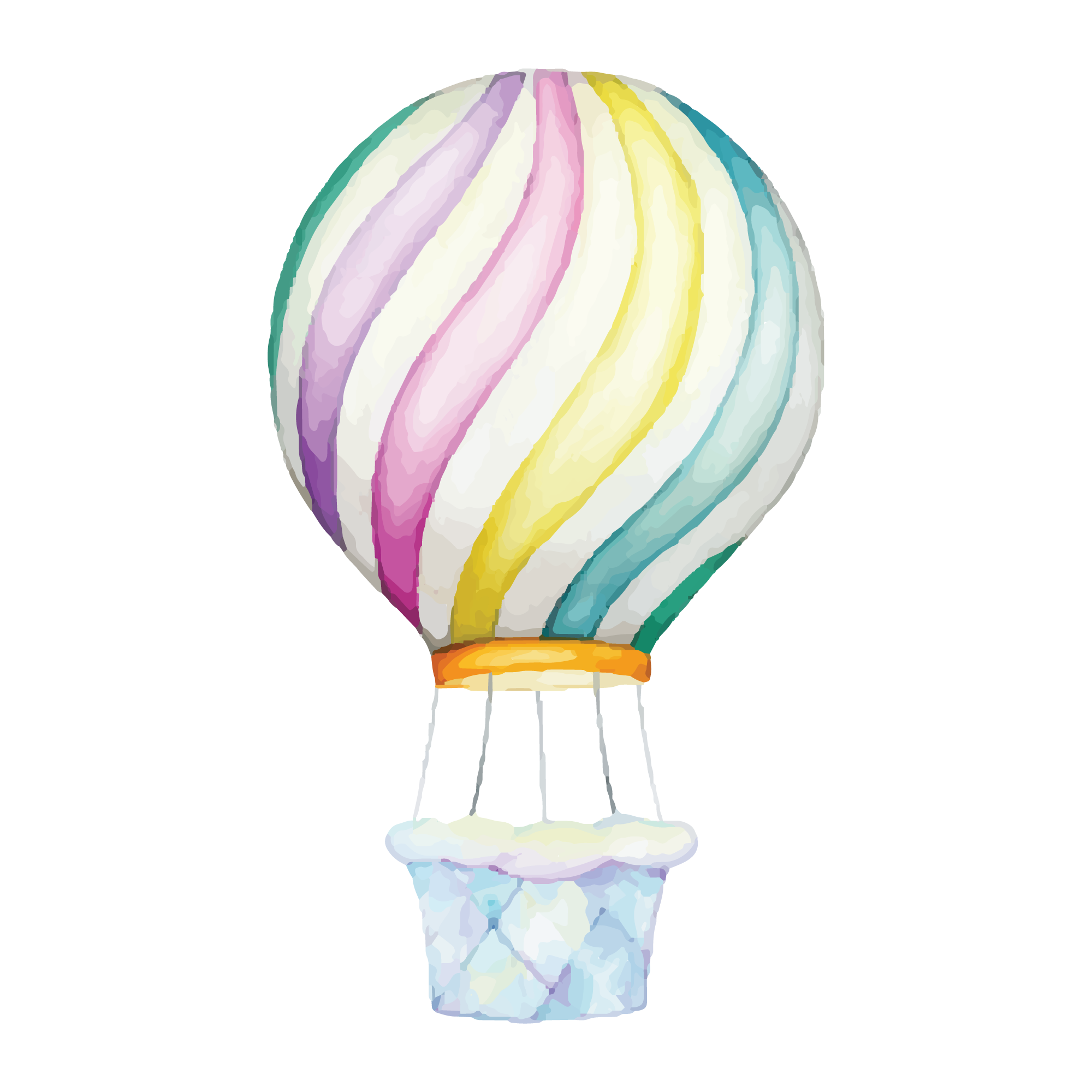 Unicorn 23 — Unicorn watercolour SVG cut file