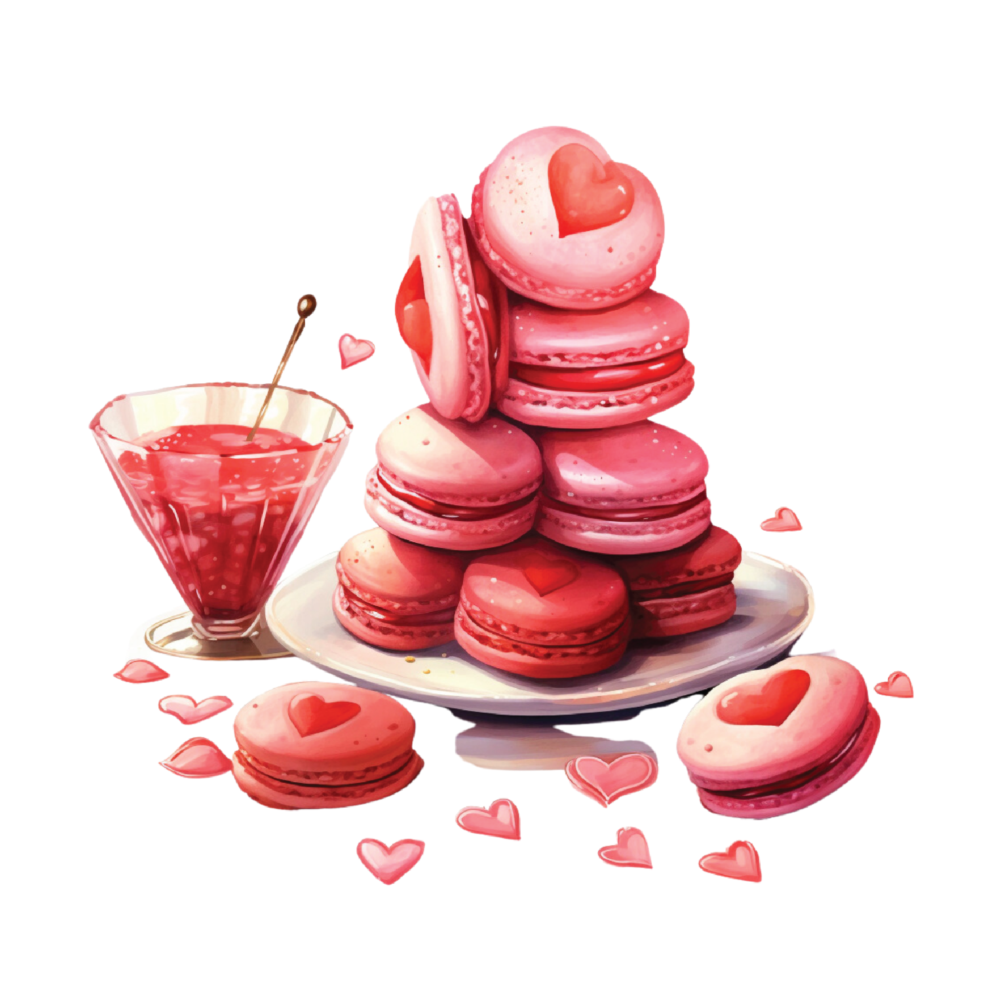 Valentine's Day 21 — Valentine's Day watercolour SVG cut file