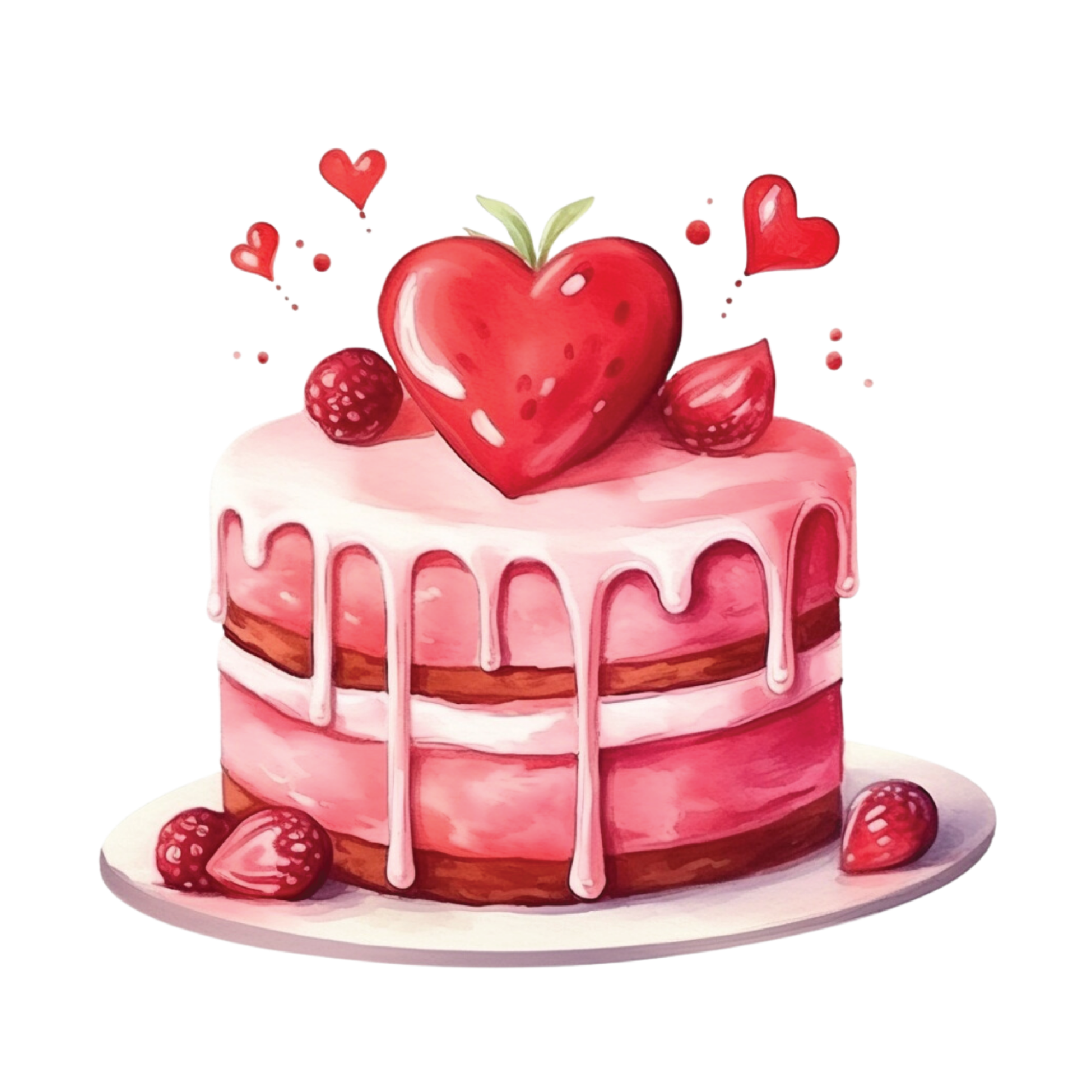 Valentine's Day 23 — Valentine's Day watercolour SVG cut file